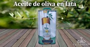 aceite de oliva virgen extra en lata